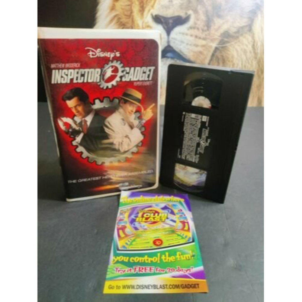 Inspector Gadget (VHS, 1999) Walt Disney, Clamshell Case, Matthew Broderick ❤